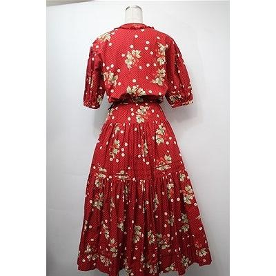 PINK HOUSE / いちご柄ティアードワンピース 赤 S-25-09-07-030-LO-OP