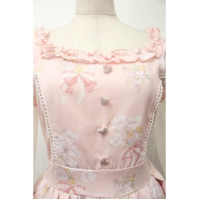 LIZ LISA / ハートバルーン柄ワンピース ピンク S-25-10-12-035