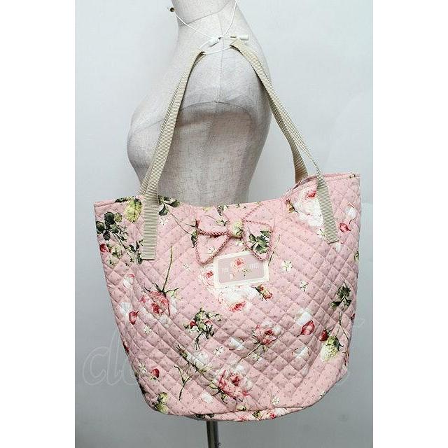 PINK HOUSE / Berry Roseプリントバッグ ピンク S-25-12-29-034-LO-BG