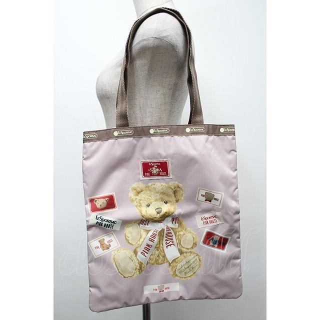 SALE】PINK HOUSE / LeSportsac×PINK ピンクハウスベアトートバッグ