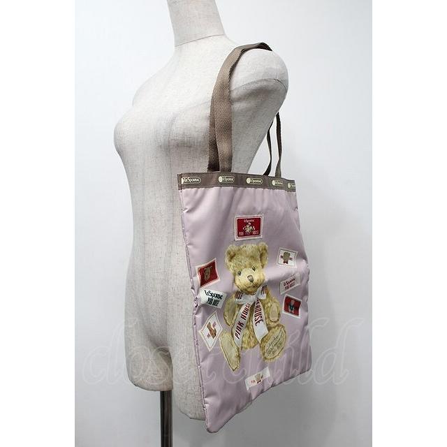 PINK HOUSE / LeSportsac×PINK ピンクハウスベアトートバッグ ピンク S