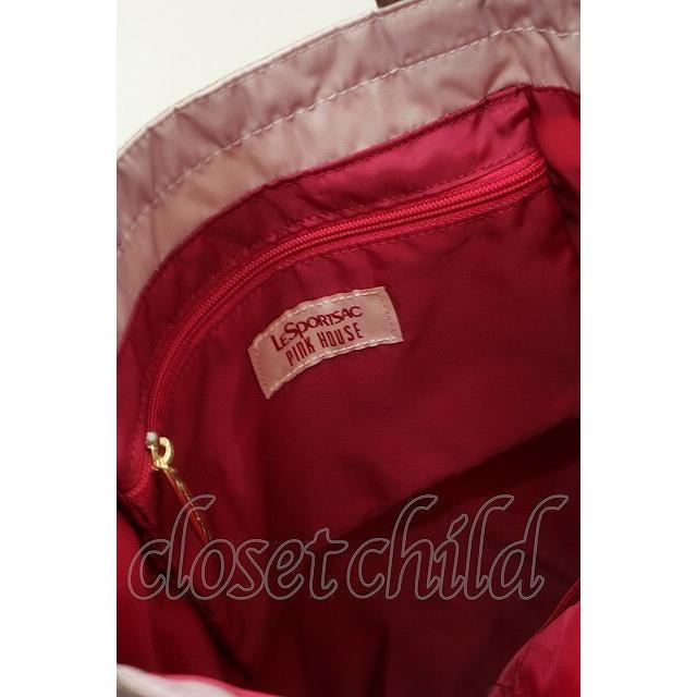 PINK HOUSE / LeSportsac×PINK ピンクハウスベアトートバッグ ピンク S