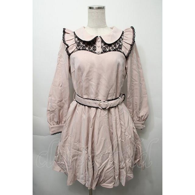 SALE】Secret Honey / 丸襟ワンピース ピンク S-25-10-03-047-CA-OP-AS