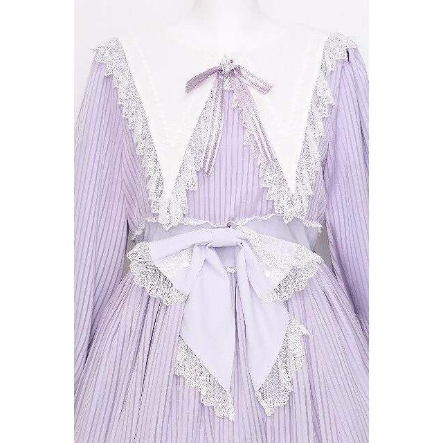 BABYロリータワンピース ラベンダー ストライプ レース ネコ BABY,THE STARS SHINE BRIGHT / Little Kitten Luluna ストライプ