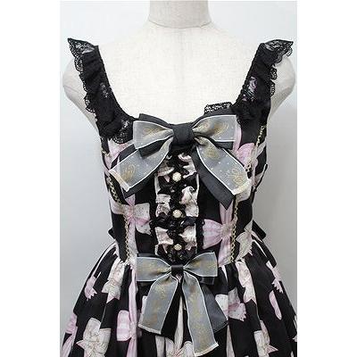 Angelic Pretty / Jewelry Ribbon Princessジャンパースカート 黒 S-25