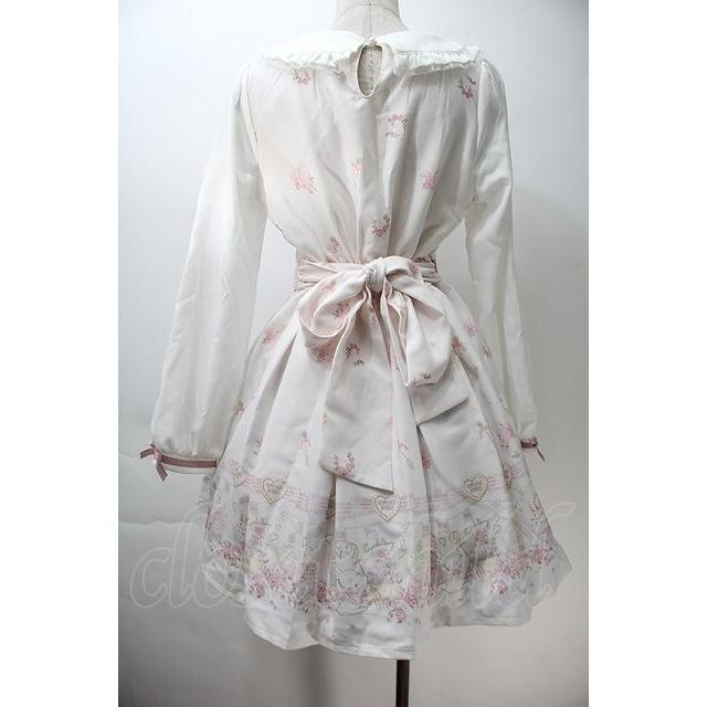 LIZ LISA 10th アニバーサリー 花柄ワンピース オフショル ホワイト LIZ LISA / Cup cake Bunny柄ワンピース 白 S-25-10-29-038-LO-OP-HR