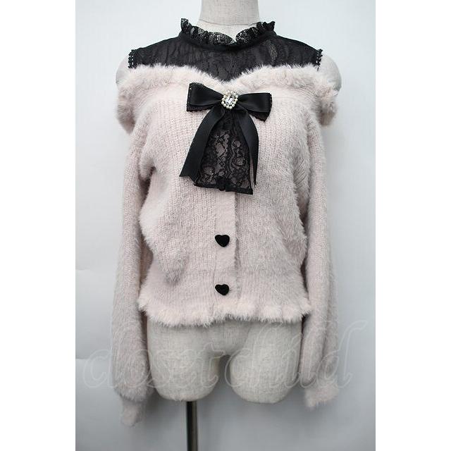 LIZ LISA / レイヤード風肩あきニット 0 ピンク S-25-11-06-028-LO-TO