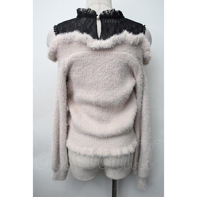 LIZ LISA / レイヤード風肩あきニット 0 ピンク S-25-11-06-028-LO-TO