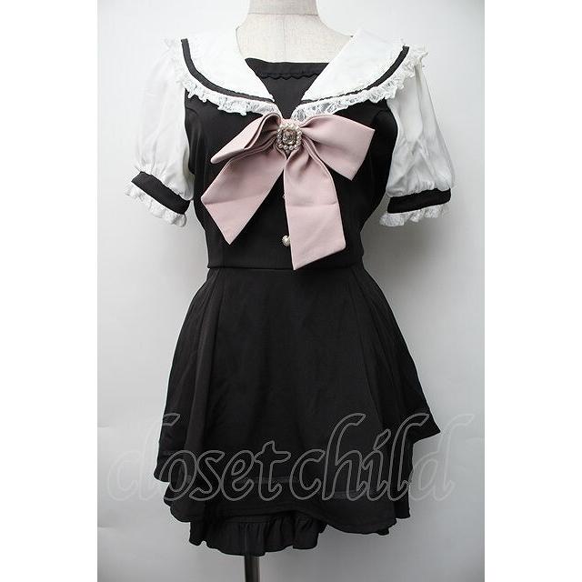 LIZ LISA / 半袖セーラーカラーセットアップ 0 黒 S-25-11-06-046-LO