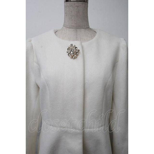 evelyn / ビジューコート 白 S-25-11-26-026-LO-CO-AS-ZS