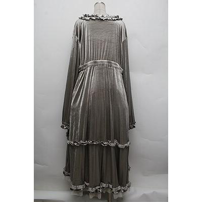 Virally / hsベロア2WAYワンピース 5L グレー S-25-12-28-032-LO-OP-HR