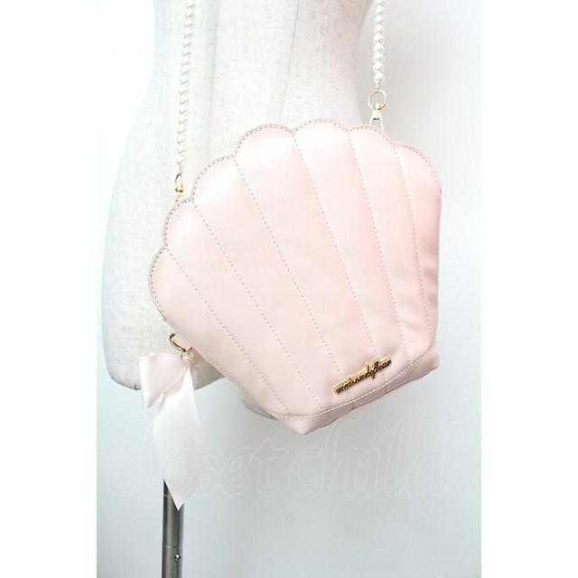 Maison de FLEUR / Ariel/シェルモチーフショルダーバッグ ピンク S-26 