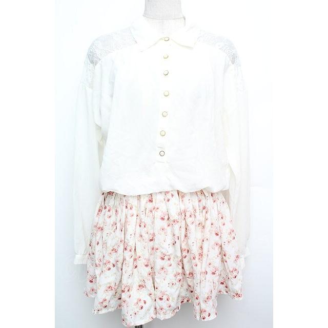 Lis &品 LIZ LISA / フラワー切り替えワンピース オフ S-26-01-15-031-LO-OP-AS