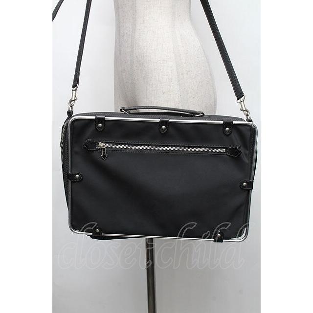 Jean Paul GAULTIER / アルミフレームショルダーBAG(大) 黒 S-26-03-08