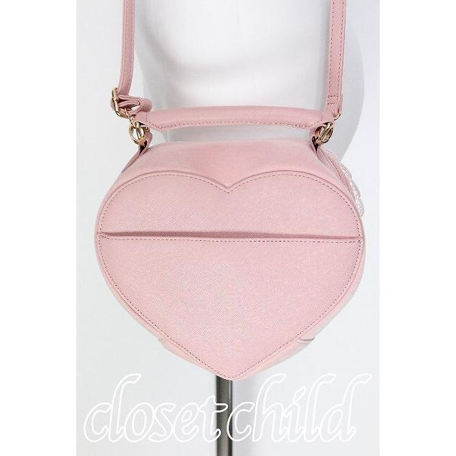 最終値下げ　PINK HOUSE　ハート型ショルダーバッグ　完売品 PINK HOUSE / ハート型ベロアバッグ ピンク S-26-06-06-023-LO-BG-HR