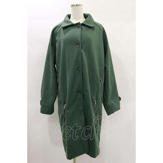 NieR Clothing / ジェンダーレス4POCKET LONG COAT グリーン H-25-01 