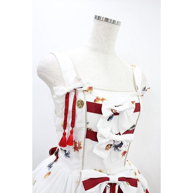 metamorphose / 乙女の白昼夢フリルジャンパースカート Free 白 H-24  