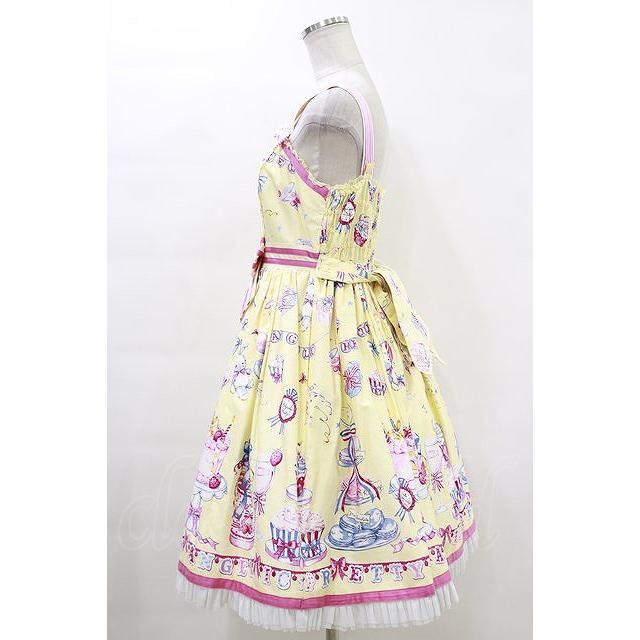 Angelic Pretty / Merry Making Partyジャンパースカート Free イエロー H-24-01-25-067-AP-OP-NS-ZH｜closetchild-online｜03