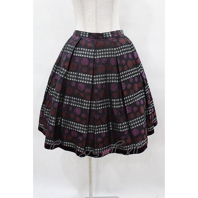 スカート JaneMarple EIIR jacquard SK SALE】Jane Marple / Victorian Jacquard mini-skirt Free パープル H