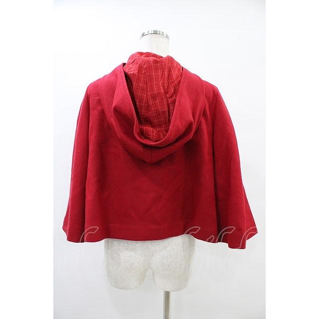 Jane Marple / シャペロンルージュのフードケープジャケット レッド H