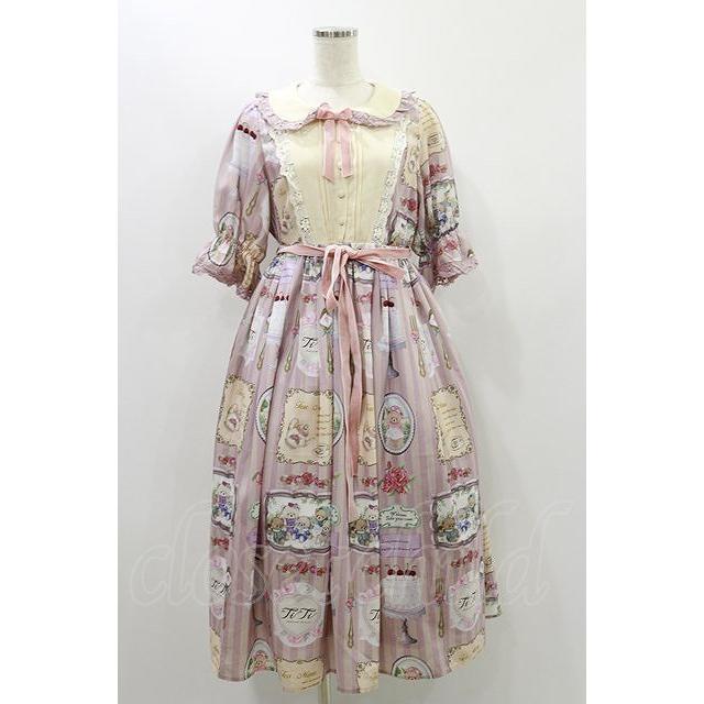 axes femme kawaii / ティティ×ベアファミリーワンピース M ピンク H 