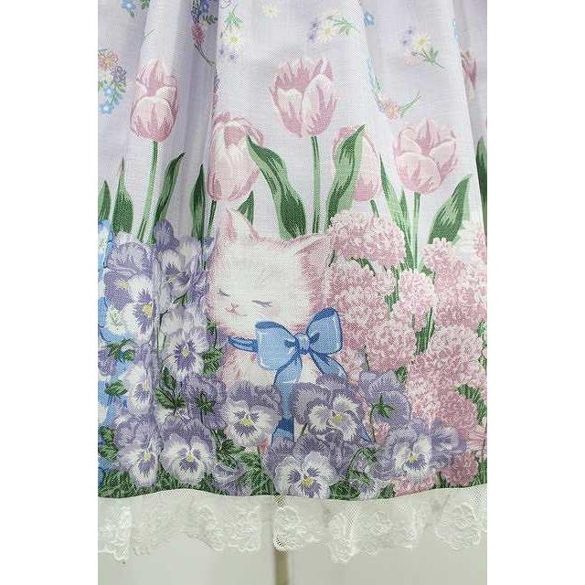 Angelic Pretty / Flower Kittenワンピース Free ラベンダー H Angelic Pretty / Flower Kittenワンピース Free ラベンダー H