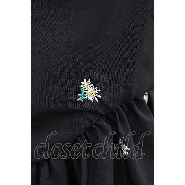 Candy Stripper / TINY FLOWER MINI ONE-PIECE ブラック H-26-04-03