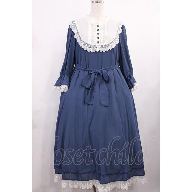 【新品未使用】Victorian maiden ヘッドドレス　ネイビー Victorian maiden / リラックスレディドレス Free ナイトブルー H-25