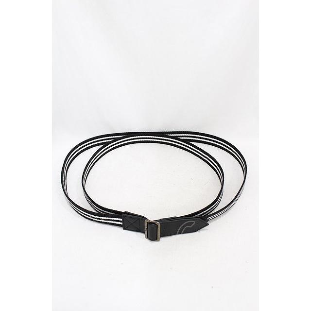 alice auaa アリスアウアア ストライプ柄ベルト alice auaa / ストライプベルト 黒 H-25-06-20-1018-AA-ZA-KB-ZH