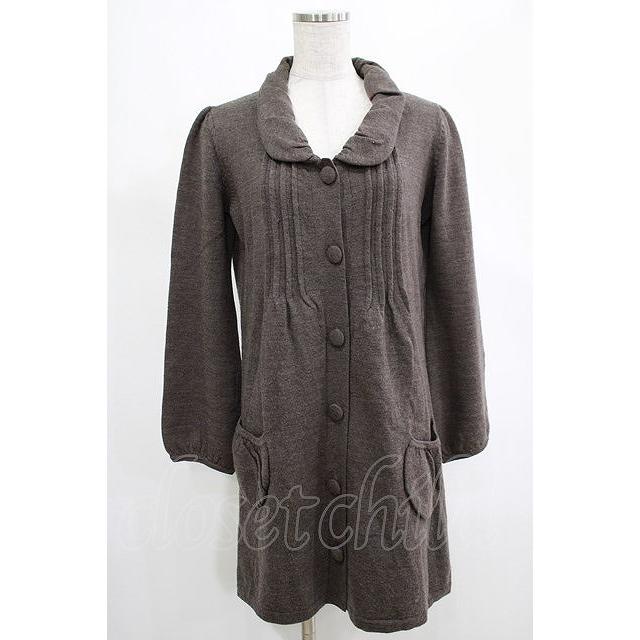 PINK HOUSE - ピンクハウス ニット ロング カーディガン PINK HOUSE / ニットロングカーディガン Free ブラウン H-25-03