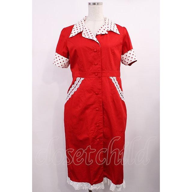 Angelic Pretty / MilkshakeワンピースSet Free レッド H-25-09-26