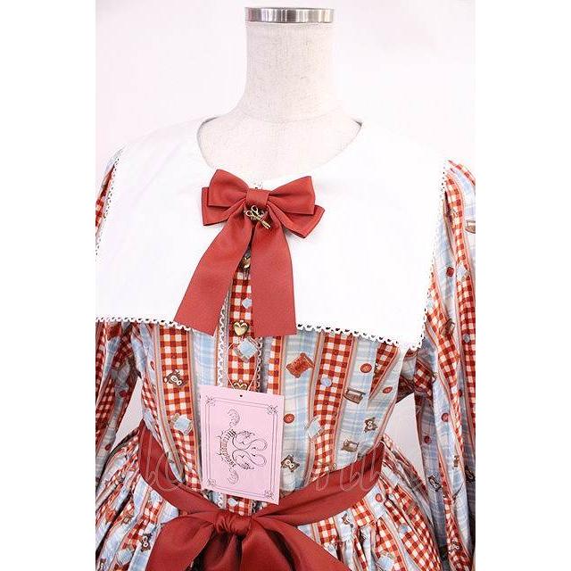 metamorphose / Happy Sewing Timeワンピース サイズ1 サックス赤 H-25