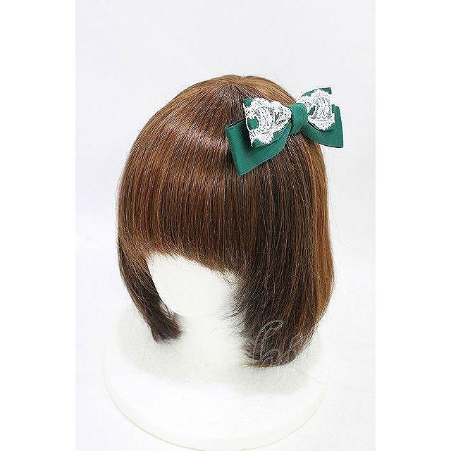 Moi-meme-Moitie / 燭台レースリボンコーム グリーン H-25-08-27-018