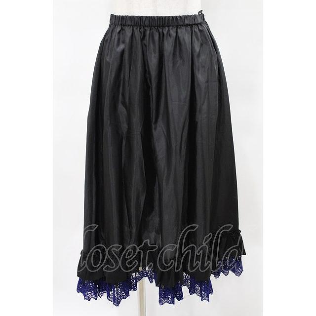 Moi-meme-Moitie ミディアムペチコート Moi-meme-Moitie / ミディアムペチコート 黒×青 H-25-07-17-1007-MO-SK