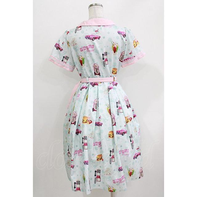Emily Temple cute / アメリカンダイナーワンピース サックス H-26-03