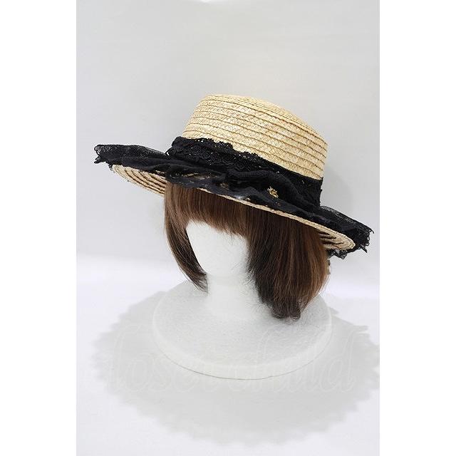 SALE】ALICE and the PIRATES / レーシィリボンカンカン帽 ブラック H