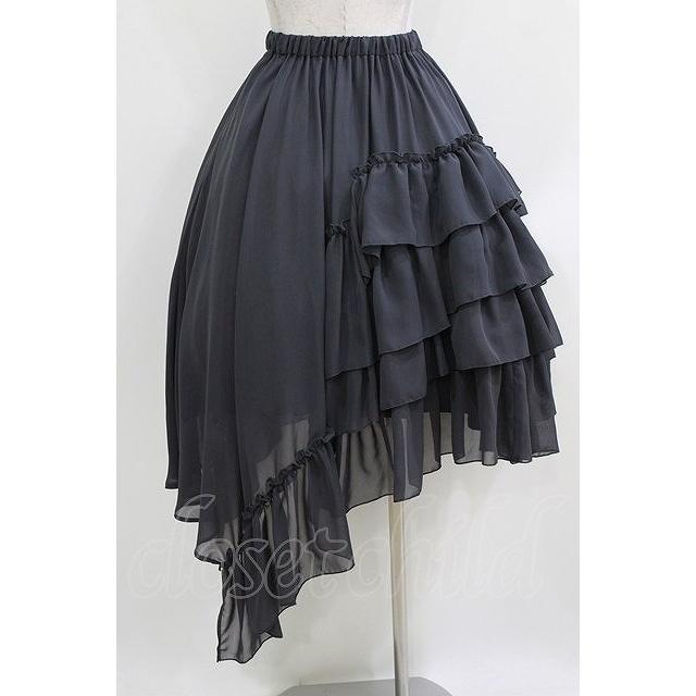 Sheglit アシンメトリーフリルスカート グレー Sheglit / アシンメトリーフリルスカート M グレー H-26-03-22-005-EL