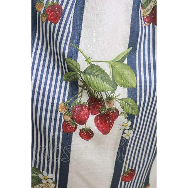 Melody BasKet / Stripe strawberryワンピース ネイビー H-26-07-17
