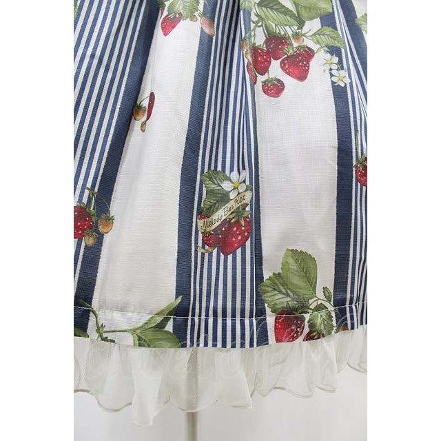 Melody BasKet / Stripe strawberryワンピース ネイビー H-26-04-05