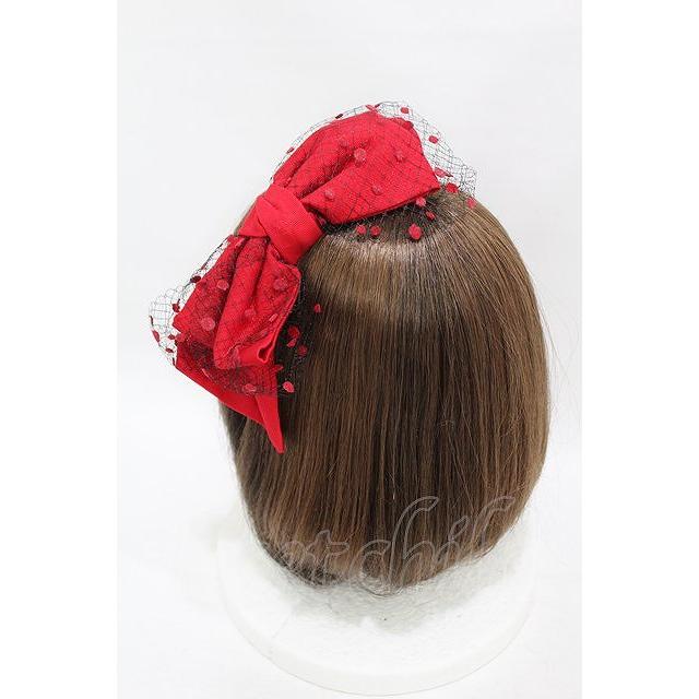 Melody BasKet / Dollyリボンカチューシャ レッド H-25-07-11-1003-LO