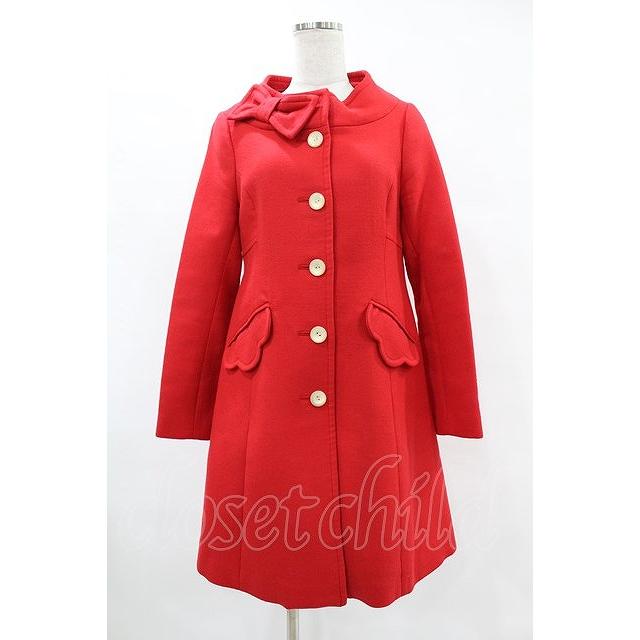 Emily Temple cute / スタンドカラーコート レッド H-25-07-12-1018-ET
