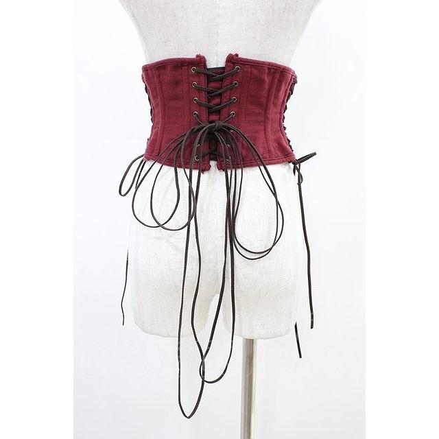 ATELIER PIERROT / Decay Gauze Corset ワイン H-26-04-25-025-EL-TO