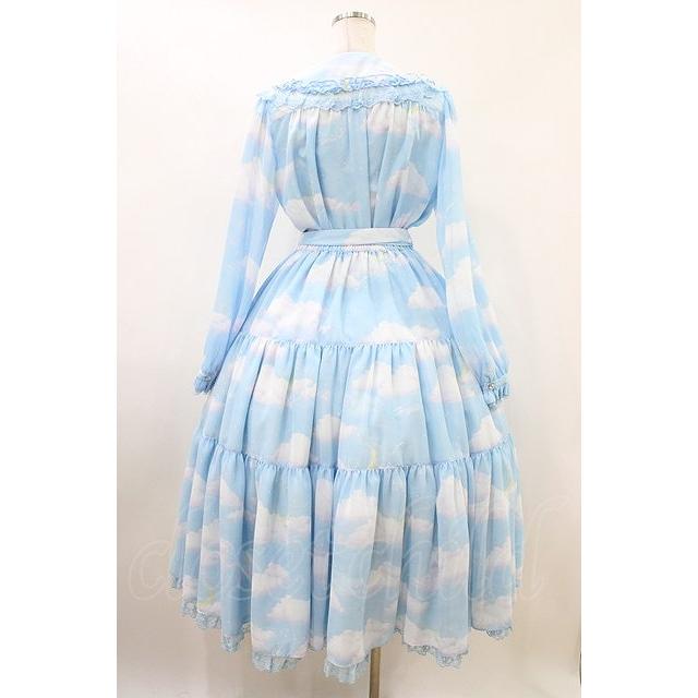Angelic Pretty　スカート+ケープ　サックス Angelic Pretty / Misty Skyブラウス&ティアードスカートSet Free