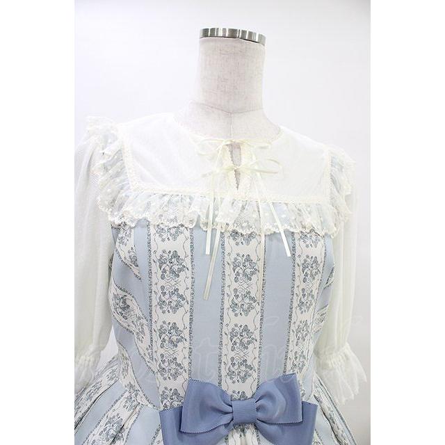 Melody BasKet / Berry galleryチュール切替ワンピース サックス H-26