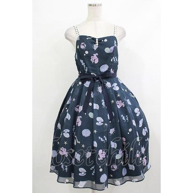 Emily Temple cute / Mystical Seaキャミワンピース ディープブルー H