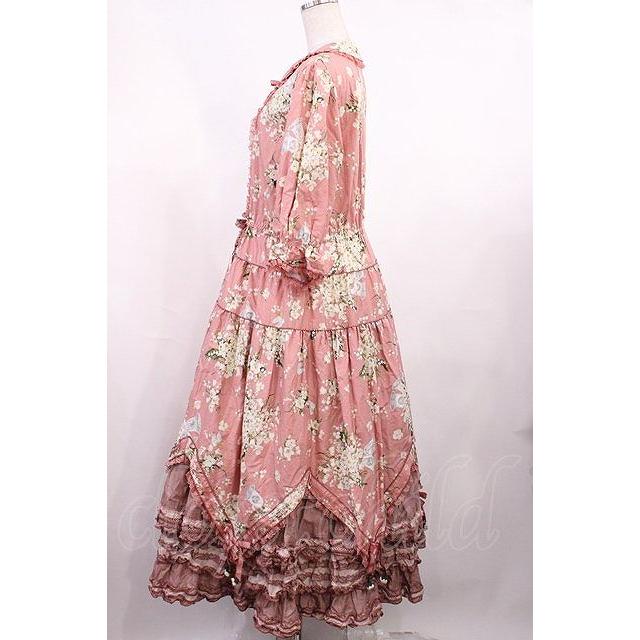 Chalmiere / チェリーバニー柄ワンピース クロ O-25-09-08-068-LO-OP