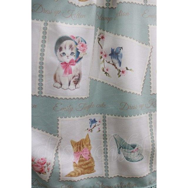 Emily Temple cute / Kitten Stamp Collectionロングワンピース ミント