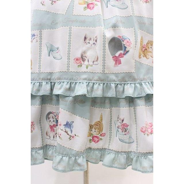 Emily Temple cute / Kitten Stamp Collectionロングワンピース ミント