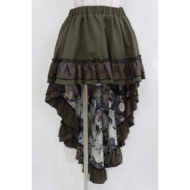 い*ご様 Qutie Frash コルセットスカート ロングスカート Qutie Frash】 後ろロングラップコルセット -TyCHE iero(旧KERA SHOP