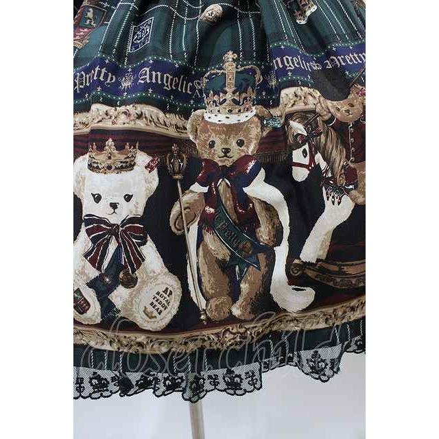 Angelic Pretty / British Bearジャンパースカート Free グリーン H-26 